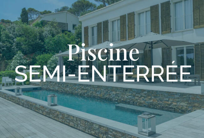 Piscine semi-enterré